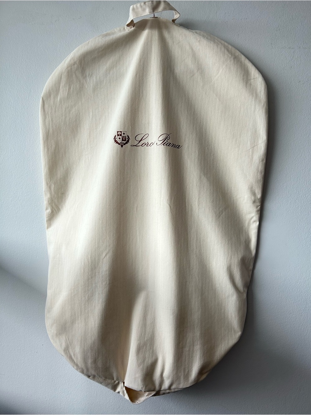 Loro Piana Cotton Beige garment bag for suits